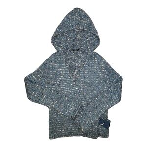 Pennyblack Italian Textured Knit Hooded Sweater Cocoon Small